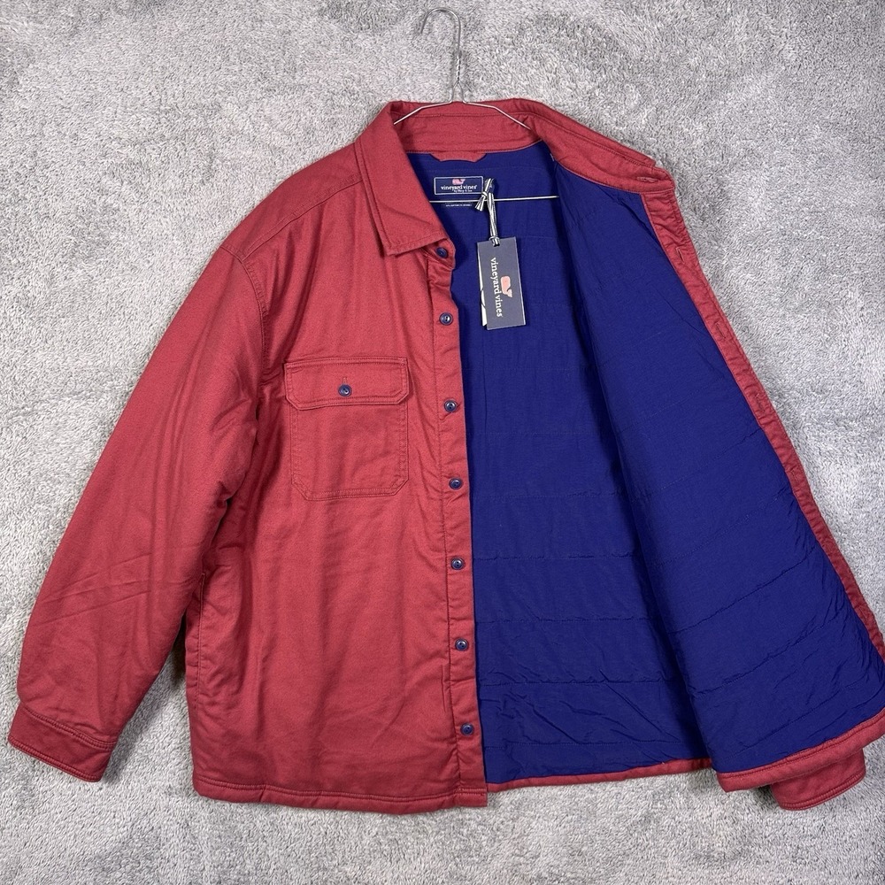 Vineyard Vines‎ Jacket Mens 2XL Slopeside Overshirt Classic Fit Flannel Shacket